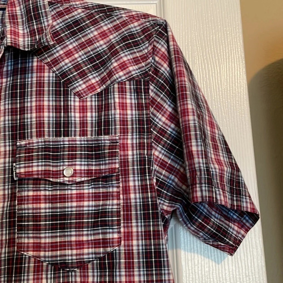 Levi’s men’s western short sleeve pearl snap shirt size medium - Picture 4 of 7
